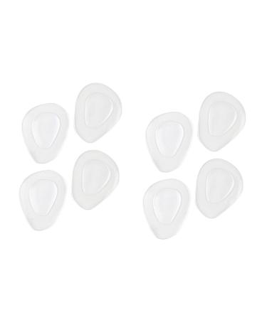 Healvian 4 Pairs Non-Slip Cushion Shoe Pad for Heels High Heel Pads Half Insole Metatarsal Pads Heel Cushion Pads Foot Pads Foot Cushion Pads High Heel Cushion Insert Non-Slip Mat Summer