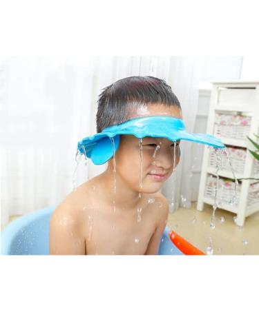 Kangwell Shower Cap with Earshield Visor | Adjustable Bathing Protection Cap for Elderly, Pregnant & Disabled Patients (Blue) - Buy Online on GoSupps.com