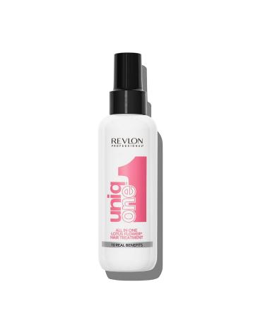 Revlon UniqONE Professional Leave In Conditioner Gifts For Women / Men Vegan Hair Treatment For Shine & Frizz Control (150ml) Lotus Flower Fragrance All Hair Types