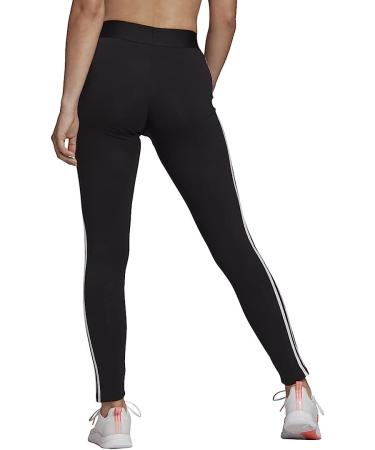 adidas Women's Essentials 3-Stripes Leggings - Black/White (Small) | Lounge in Style - Buy Online on GoSupps.com