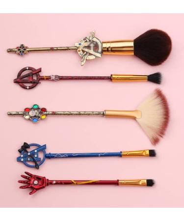 5-Part Classic Film Makeup Brush Set | Essential Brushes for Beginners & Artists | Perfect for Foundation Powder & Eyeshadow - Buy Online on GoSupps.com