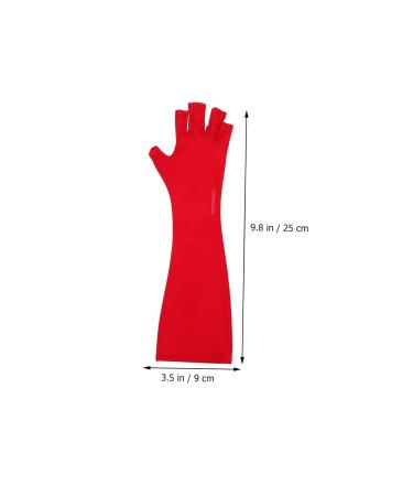Housoutil 2 Pairs Nail Gloves Nail Lamp Light Summer Outdoor Gloves Anti Glove Led Lamp Gloves Nail Art Tools Manicure Fingerless Gloves Fingerless Manicure Gloves Polyester Mj03 - Buy Online on GoSupps.com