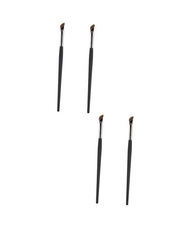 Didiseaon 4 Pcs Eyebrow Brush Makeup Brush Flat Tapered Brush Fine Flat Angled Brow Brush Bevel Cosmetic Miss