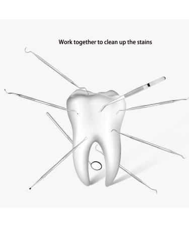 MOMOQ 6 in 1 Dental Tools Remove Plaque and Tartar Teeth Cleaning Tools Set Stainless Steel Dental Hygiene Oral Care Kit with Case - Buy Online on GoSupps.com