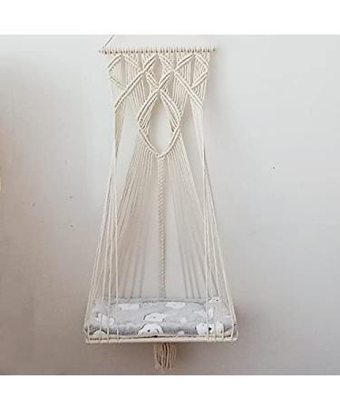 Macrame Cat Hammock with Swing Cushion - Hanging Cat Bed - Buy Online on GoSupps.com