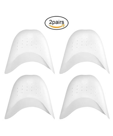 EQLEF Silicone Gel Toe Caps - Breathable Toe Protector for Ballet Pointe Shoes - 2 Pairs - Buy Online on GoSupps.com