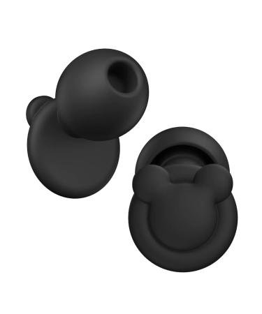Ear Plugs for Sleeping Noise Reduction Hearing Protection Ear Plugs for Sleep snoring Study Super Soft with 8 Ear Tips in XS/S/M/L (Black) Black One Size