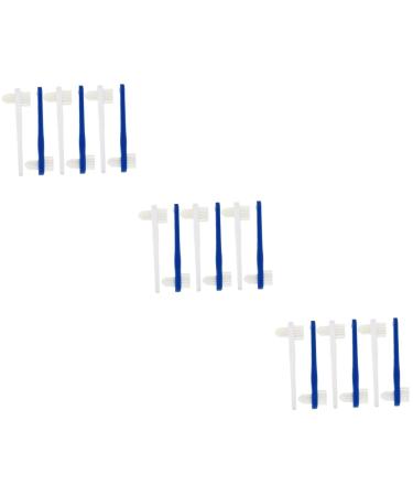 Ultechnovo 18 StK double -headed toothbrush mini trip prosthesis brush with soft bristle travel toothbrush cleaning brush oral clean supply accessories for dental care house (1 Pack) colored - 2x3stk