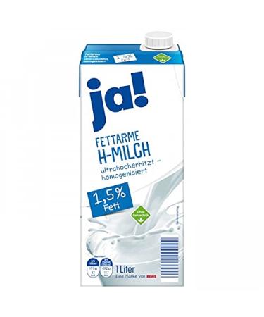 Buy YES! Long-Life Milk 1.5% - 12x1L Containers | Free Genussleben Fruit Gums | International Shipping - Buy Online on GoSupps.com