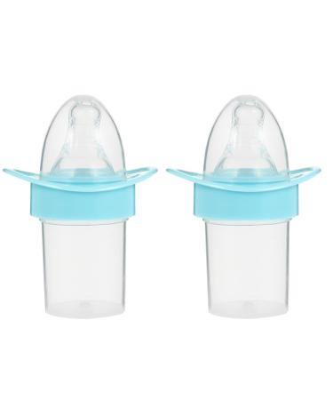 Tomaibaby 2pcs Baby Liquid Medicine Dispenser Baby Newborn Infant Pacifier Feeder Baby Toddler Feeding Supplies Blue