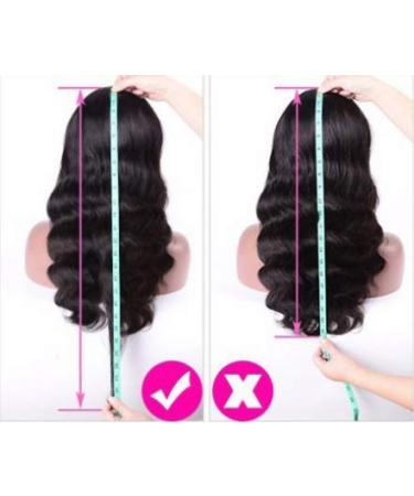 28 Inch Brazilian Body Wave Lace Front Wig - Pre Plucked 13x6x1 Frontal - 180% Density Human Hair - Natural Black - Women's Lace Front Wig - Buy Online on GoSupps.com