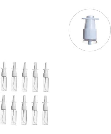 FRCOLOR 10pcs Empty Nasal Spray Bottles - Travel Containers for Lotion, Essential Oils, and More - 13x2.5cm Transparent - Buy Online on GoSupps.com