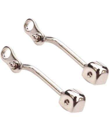 Enesea glasses accessories replacement nasal cushion holder made of metal nose bridge 1 pair of glasses-nasal cushion arm metal-nose cushion holder for screwing/insert brilliant parts