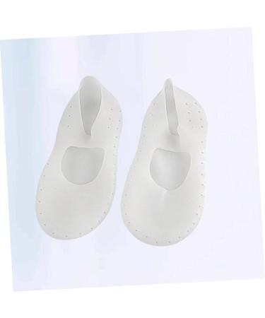 Yardenfun 1 Pair Ped Socks Invisible Socks Silicone Socks High Heel Socks Silicone Gel Foot Moisturizing Socks High Heel Protectors Short Shocks Men and Women Forefoot Pad Breathable White White L - Buy Online on GoSupps.com