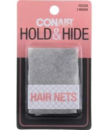 Conair 55332 3 Piece Brown Hair Net - 0.3 oz | Keep Hair Secure & Stylish - Buy Online on GoSupps.com