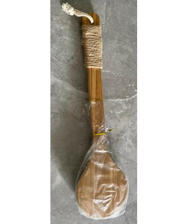 MCUILEE Wooden Bath Brush | Long Handle Body Massager Shower Brush with Bristles for Exfoliating & Back Scrubbing - International Shipping Available - Buy Online on GoSupps.com