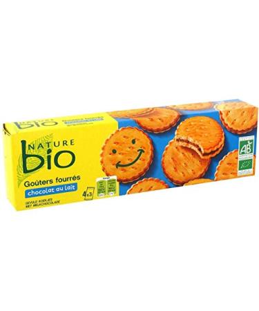 NATURE BIO - Organic Milk Chocolate Round Filled Snack 185G - (Pack of 4)