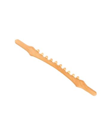 perfk Wooden Massage Anti-Cellulite Muscle Relaxation for Back Neck Shoulder Beech