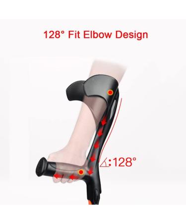 Forearm Crutches Adults Aluminum Ergonomic Crutches Lightweight Orthopedic Crutches Walkers for The Elderly Disableda (Size : 1 Pair) Anniversary Lucky Star - Buy Online on GoSupps.com