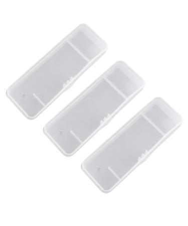 Torsor 3 pack manual razor travel fall universal portable razor storage box carrying bag protection holder transparent cover container for men razor and blade refill set - Buy Online on GoSupps.com
