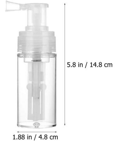 Uonlytech Powder Spray Bottles Refillable Travel Makeup & Hairdressing Spray Bottle Set (2 Pcs) with Locking Nozzle Perfect for Home & Salon Use - Buy Online on GoSupps.com