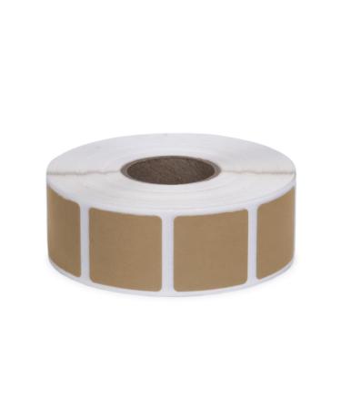 Roll of 1000 7/8" Square Target Pasters Brown