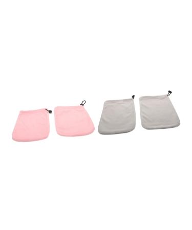 Beavorty 2 Pairs Wax Thermal Insulation Gloves Paraffin Thermal Paraffin Wax Foot Liners Warm Mittens Kerotherapy Hand Cover SPA Wax Warmer Wax Gloves Work Floor mat Plush Heel