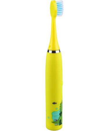ZJchao Electric Toothbrush for Children - USB Charging 4 Gears 8 Heads Soft Bristles Ergonomic Design (Yellow) - Buy Online on GoSupps.com