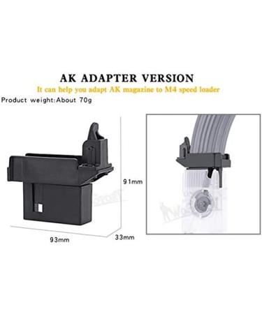 Tactical M4 BB Speed Loader Converter | Adapt AK G36 MP5 Mag | Airsoft & Paintball Gear for Hunting & War Games - Buy Online on GoSupps.com