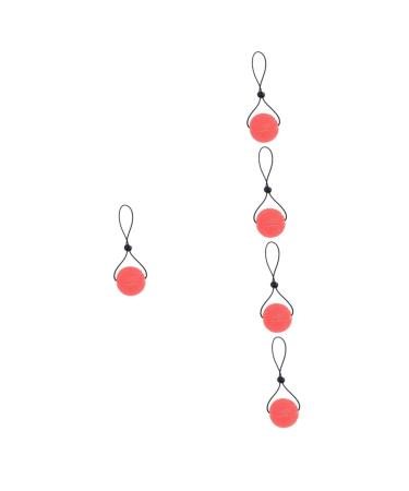 Frcolor 5st handle ball training device with handle handballs spherical decompress finger power training equipment gymnastics ball hand exercise balls for amplifier TPE fitness adult pink