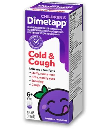 Pack of 4 DIMETAPP Elixir Cough/Cold 4 OZ