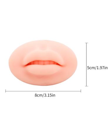 3D Lip Practice Skin - Silicone Lip Model for Makeup Training & Fake Piercings | International Shipping - Buy Online on GoSupps.com