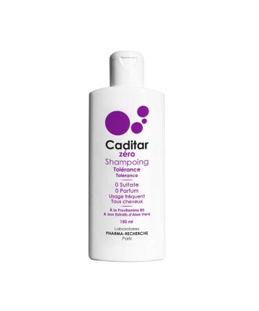 Caditar Z ro Shampoing Tol rance Flacon 150ml Sans Sulfates et Sans Parfum Prot ge la K ratine Douceur et hydratation Fabriqu en France par LABORATOIRES PHARMA-RECHERCHE Blanc 150 ml (Lot de 1)