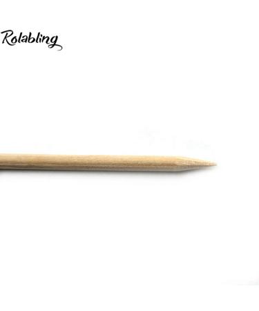 5 Pack Orange Wood Sticks Cuticle Pusher for Manicure Pedicure - Non-Toxic & Skin-Safe - Buy Online on GoSupps.com