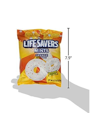 LIFE SAVERS Orange Mints Hard Candy Bag - 6.25 oz (Pack of 12) - Buy Online on GoSupps.com