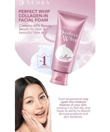 Buy EMBEAUTY SENKA Perfect Whip Collagen Facial Wash 120g - International Shipping Available - Buy Online on GoSupps.com