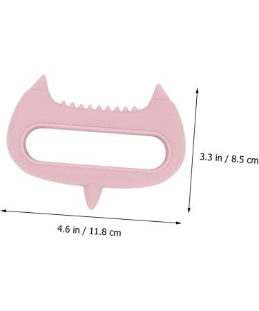Magiclulu 2-in-1 Acupuncture Hand Massager & Scalp Tool - Silicone Head Massage & Peeling Brush in Pink - Buy Online on GoSupps.com