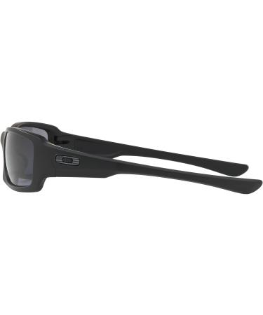 Oakley Men's Fives Squared Rectangular Sunglasses - Matte Black/Grey - 54mm - Buy Online on GoSupps.com