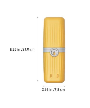 Portable Travel Toothbrush Set with Holder - Wall-Mounted Magnet Yellow | Toothpaste Cup & Outdoor Organizer - Buy Online on GoSupps.com