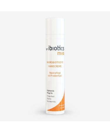 Ibiotics med microbiotic hand cream 50 ml - special hand care cream for regeneration and intensive care of the microbioma of the hands.Repair + Care for well -kept stressed hands