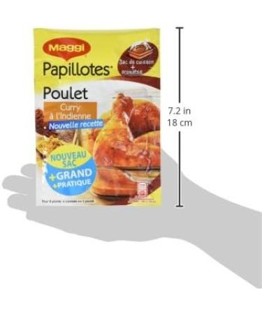 Maggi Papillotes Poulet au Curry l'Indienne (1 Sachet) - 30g - Buy Online on GoSupps.com