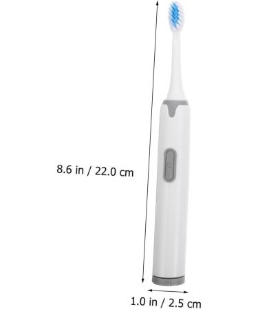 Rechargeable Sonic Electric Toothbrush for Adults - Powerful Battery Teeth Cleaning Brush (1 Count White - Buy Online on GoSupps.com