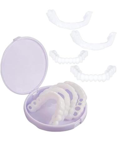 DVONE 2 pairs of interleaves snapshots smile dental cosmetics top and bottom for men and women covering imperfect teeth