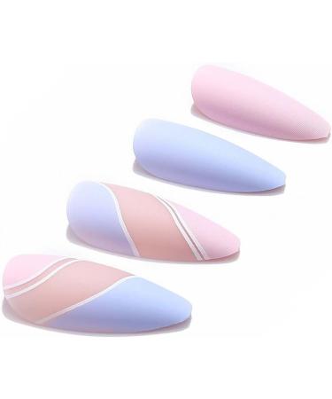French False Nails Pink Heart Press on Nails Ballerina Acrylic Stick on Nails Almond Fake Nails 24pcs for Women and Girls (Color : Pink Size : C) - Buy Online on GoSupps.com