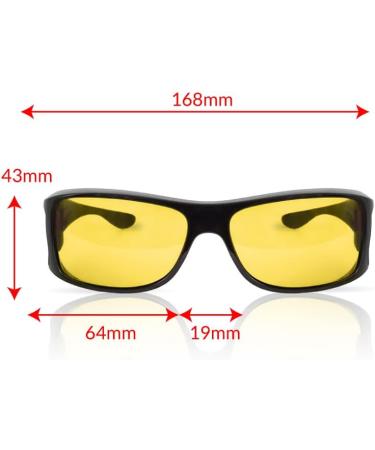 TrueDark Daylights Amber Fitover Blue Light Blocking Glasses - Reduce Eye Strain UV Glare Perfect for Men & Women Ideal for Computer Gaming TV Phone Dave Asprey - Buy Online on GoSupps.com