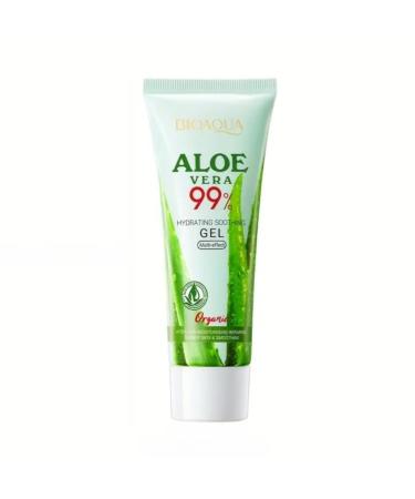 Aloe vera 99% organic gel 50g moisturizing gel for face and body alcohol-free formaldehyde-free rich in citric acid and niacinamide vitamin c for face and body skincare routine (1 count)