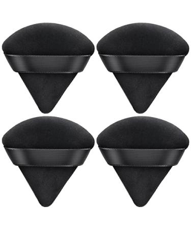 6 Pieces Triangle Powder Puff Set - Premium Black Makeup & Face Powder Puffs for Flawless Application - Buy Online on GoSupps.com