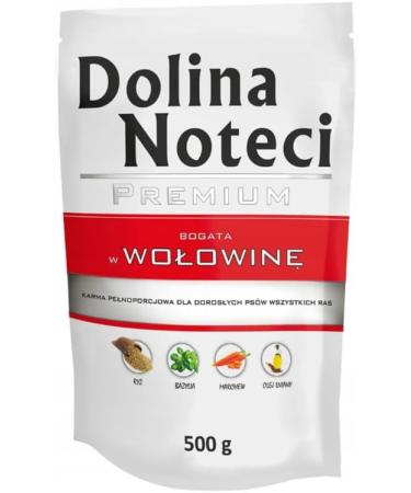 Dolina Noteci Premium Beef Wet Dog Food - Gluten Free 10 x 500g - International Shipping Available - Buy Online on GoSupps.com
