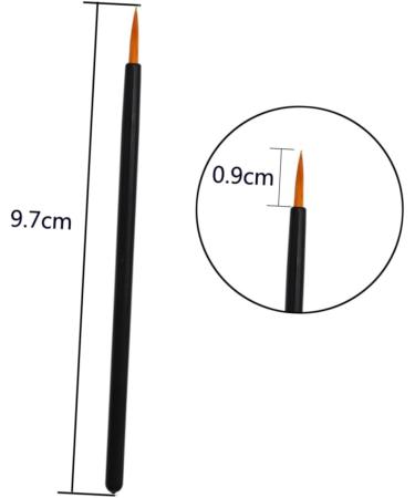 Beavorty 100 pcs Girlsblack Fine Makeup Tool Slim Supplies Black Liner Eye Eyeliner Applicator Gel Powder 10x0.3cmx2pcs Blackx2pcs - Buy Online on GoSupps.com