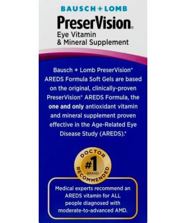 PreserVision Eye Vitamin & Mineral Supplement - 120 Soft gels - Buy Online on GoSupps.com